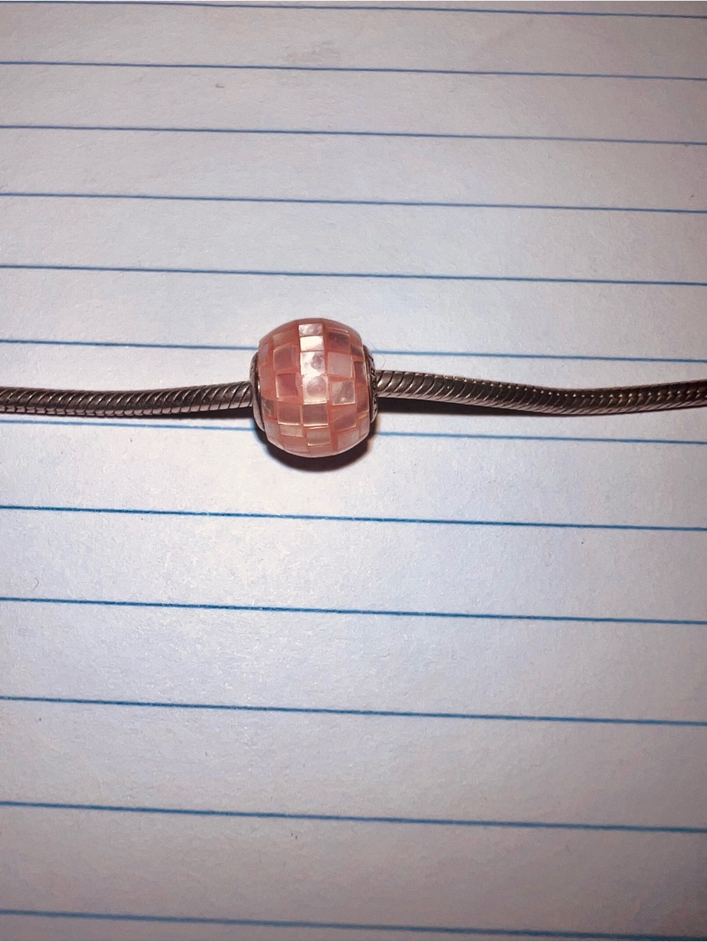 Pink Faceted, Compassion charm for Pandora Essence collection, Retired!!
